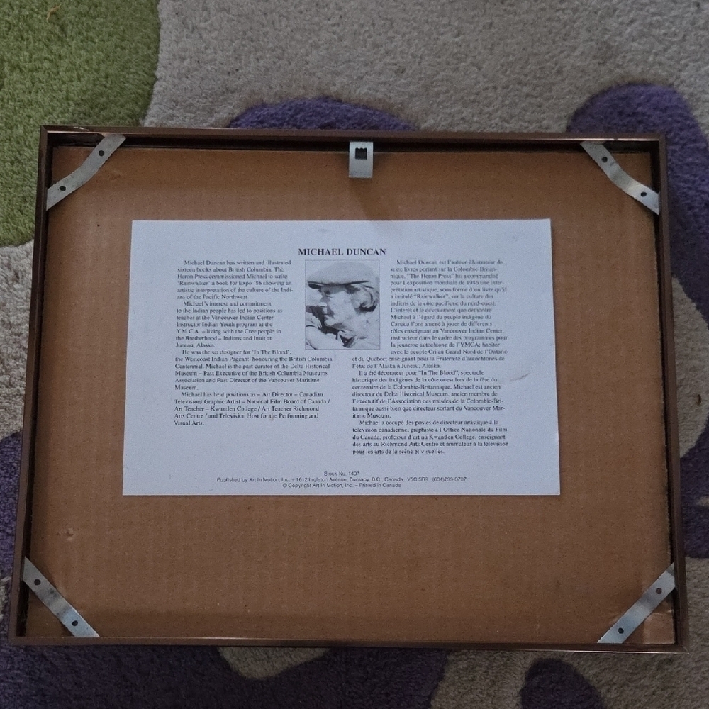 Framed Native American Art Print - Picture 2 of 2